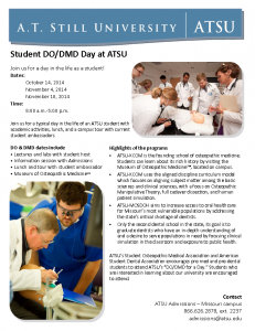 Student DODMD Day at ATSU